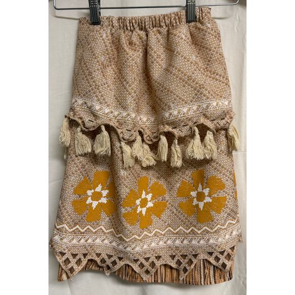 Disney Store Girls Moana Skirt Size 5 6 Stretch Waist Layer Costume EUC - Picture 4 of 7